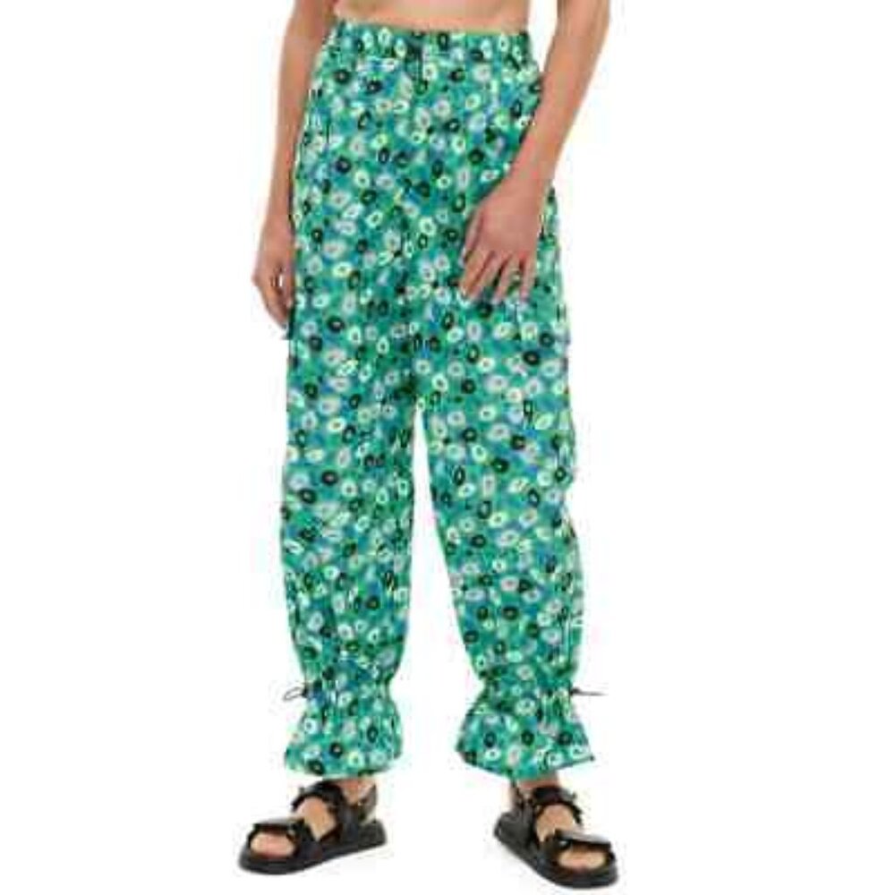Women's Utility Jazz Dot Green Cargo Pants - DVF for Target XXS